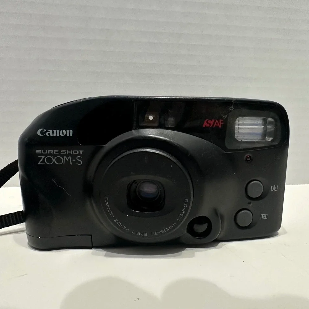 Canon Sure Shot Zoom-S 35mm Film Camera 38-60mm f/3.8-5.6 Japan Untested